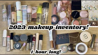 my ENTIRE makeup collection! | 2023 makeup inventory (1-hour long!)