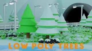 How to Make Low Poly Trees in blender || Blender Tree Tutorial || Quick and Easy