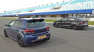 VW Golf 6 R TTE480 Turbo Stage 4 (450HP) vs Audi TT RS TTE700 Stage 4 (660HP)