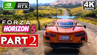 FORZA HORIZON 5 Gameplay Walkthrough Part 2 [4K 60FPS RAY TRACING PC] - No Commentary (FULL GAME)