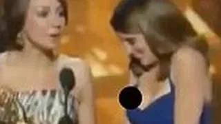 Tina Fey suffers 'nip slip accident' at the 2013 Emmys.