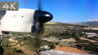 [4K] Lot Polish Airlines Bombardier Q400 landing in Split