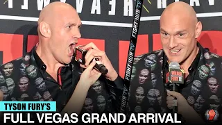 "WHOSE READY FOR A F*** WAR!" TYSON FURY STORMS MGM AT LAS VEGAS GRAND ARRIVAL FOR WILDER REMATCH