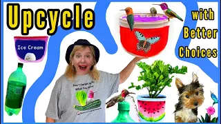 Upcycle NOW Know Which Food Products to Buy😉for DIY Crafts CONTAINER Gardening HOUSE Plant BIRDBATH