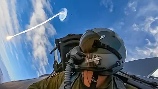 Crazy US F-15 Pilot Engages in Terrifying Dogfighting Maneuvers and Daring Low-Flying Tactics
