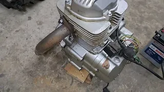 двигатель CHW167fmm 200куб с квадроцикла, первый запуск после ремонта