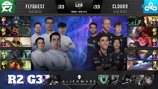 Cloud 9 vs FlyQuest - Game 3 | Round 2 Playoffs S10 LCS Summer 2020 | C9 vs FLY G3