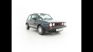 A Meticulously Restored Helios Blue Mk1 Volkswagen Golf GTi Campaign Edition - SOLD!