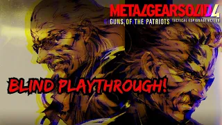 Metal Gear Solid 4 Guns Of The Patriots - Blind Playthrough Part 1