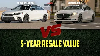 2023 Honda Civic vs 2023 Mazda 3 - 5-Year Resale Value Comparison