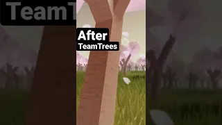 Before And After TeamTrees 2019 - 2021 | Thank You Mrbeast | #teamtrees #mrbeast #roblox