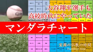 大谷翔平選手も高校時代にやっていた　マンダラチャート