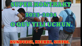 SUPER KONTRAKT KUNDUZGI,SIRTQI, KECHI #dtm #mandat #yangiliklar #abituriyent  #янгиликлар #xabarlar