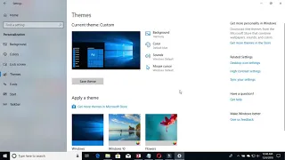 how show desktop icon setting in windows 10 v1703 and 1803