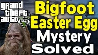 GTA 5 - BIGFOOT "EASTER EGG" MYSTERY SOLVED | How To Find Bigfoot (100% Completion) [GTA V]