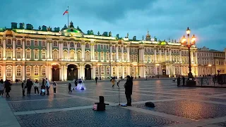 Би-2 - "Полковнику никто не пишет" в исполнении уличного музыканта на Дворцовой площади в Петербурге