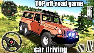 Car game ||🚘offroad gameplay || 4×4pikup turck jeep real game || off road driving game