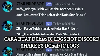 Cara Buat IC Logs/DChat Discord Bot SA-MP || SA-MP TUTORIAL