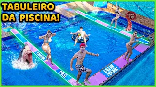 TABULEIRO GIGANTE DENTRO DA PISCINA!! ( NOVO MINI GAME ) [ REZENDE EVIL ]