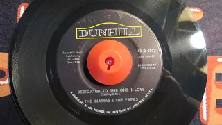 The Mamas & The Papas - Dedicated to the One I Love (Mono Mix) - Vinyl 45 rpm - 1967