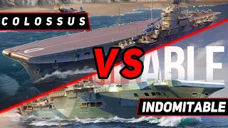 АВИАНОСЕЦ COLOSSUS VS INDOMITABLE! ЧТО ОКАЖЕТСЯ СИЛЬНЕЕ?! МИР КОРАБЛЕЙ/WORLD OF WARSHIPS