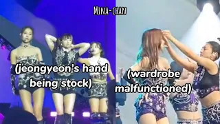 how twice’s jihyo handled these *accidents* mid-stage ✨professionally✨