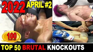 Top 50 MUAYTHAI•MMA•KICKBOXING Brutal Knockouts ►APRIL 2022 #2.