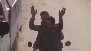 Реакция сирийцев на вход в город российской колонны