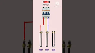 3 phase Supply Heater Element Connection #shorts #iti