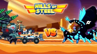 All Epic Tank vs Boss Tank Hivemind in Clash On Titan Gameplay-Hills Of Steel