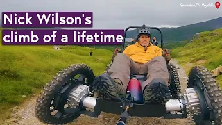 Disabled adventurer Nick Wilson takes on Yr Wyddfa (Snowdon) in engineered power chair