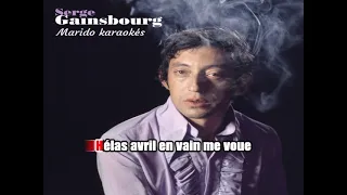 Karaoké Serge Gainsbourg - La javanaise  version bossa  1968