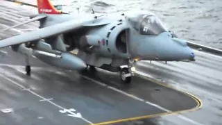 HMS Ark Royal - Last Ever Harrier (GR9) Launches, November 2010