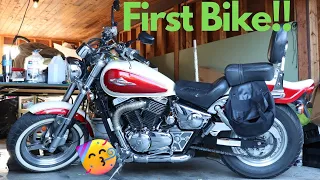 Picking Up My First Motorcycle! | Suzuki Marauder