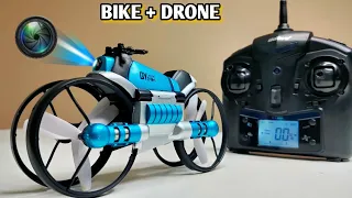 Mega Big Size WifI FPV Camera Drone Vs Unique 2 in 1 Camera RC Bike Drone - Chatpat toy tv