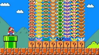 Cat Mario: Super Mario Bros. but Mario Have More Custom Flowers Characters