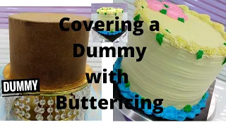 How to decorate a dummy cake for beginners