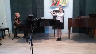 Алина Кучер .4 класс. В.А.Моцарт "Allegretto" из оперы "Волшебная флейта"