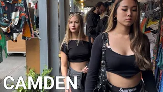 🇬🇧 LONDON WALK, CAMDEN MARKET ADVENTURE: A JOURNEY THROUGH FOOD, FASHION AND MUSIC, CAMDEN WALK, 4K