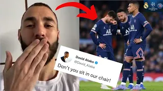 FOOTBALLERS REACT TO REAL MADRID BEATING PSG | Benzema Hat Trick Reactions