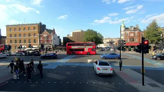 London BUS Ride 🇬🇧 Route 106 - WHITECHAPEL to FINSBURY PARK via Bethnal Green, Hackney, Clapton 🚌