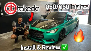 Q60/Q50 aFe Takeda Cold Air Intakes Install and Review!! 🔥