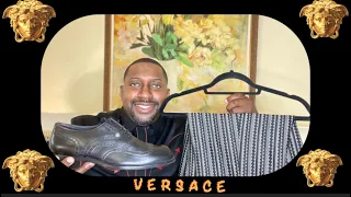 STYLING VERSACE SILK PANTS WITH VERSACE DRESS SHOES