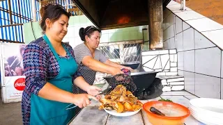 Unique GARLIC FRIED FISH + The Sweetest Melons In The World - Uzbekistan Food Tour!