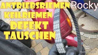 Antriebsriemen Gerissen / Piaggio SKR Skipper Keilriemen Tauschen / Riemen wechseln / Ölpumpe und so