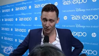 Tom Hiddleston talks Muppets Most Wanted and Thor 2: The Dark World at the D23 Expo!