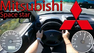 Mitsubishi Space Star 1,6 16V 2004 I Technical specifications I POV TOP SPEED DRIVE on AUTOBAHN