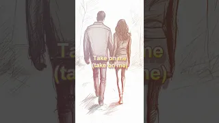 A-ha, Take on Me | AI Illustrated LYRICS | #Shorts