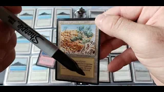Touching Up Magic The Gathering Cards with Sharpies