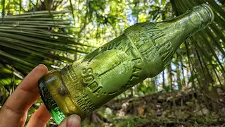 Antique Bottle Hunting in an Old Creek Dump | Royal Palm Soda & Late 1800's Wine Bottle Found!